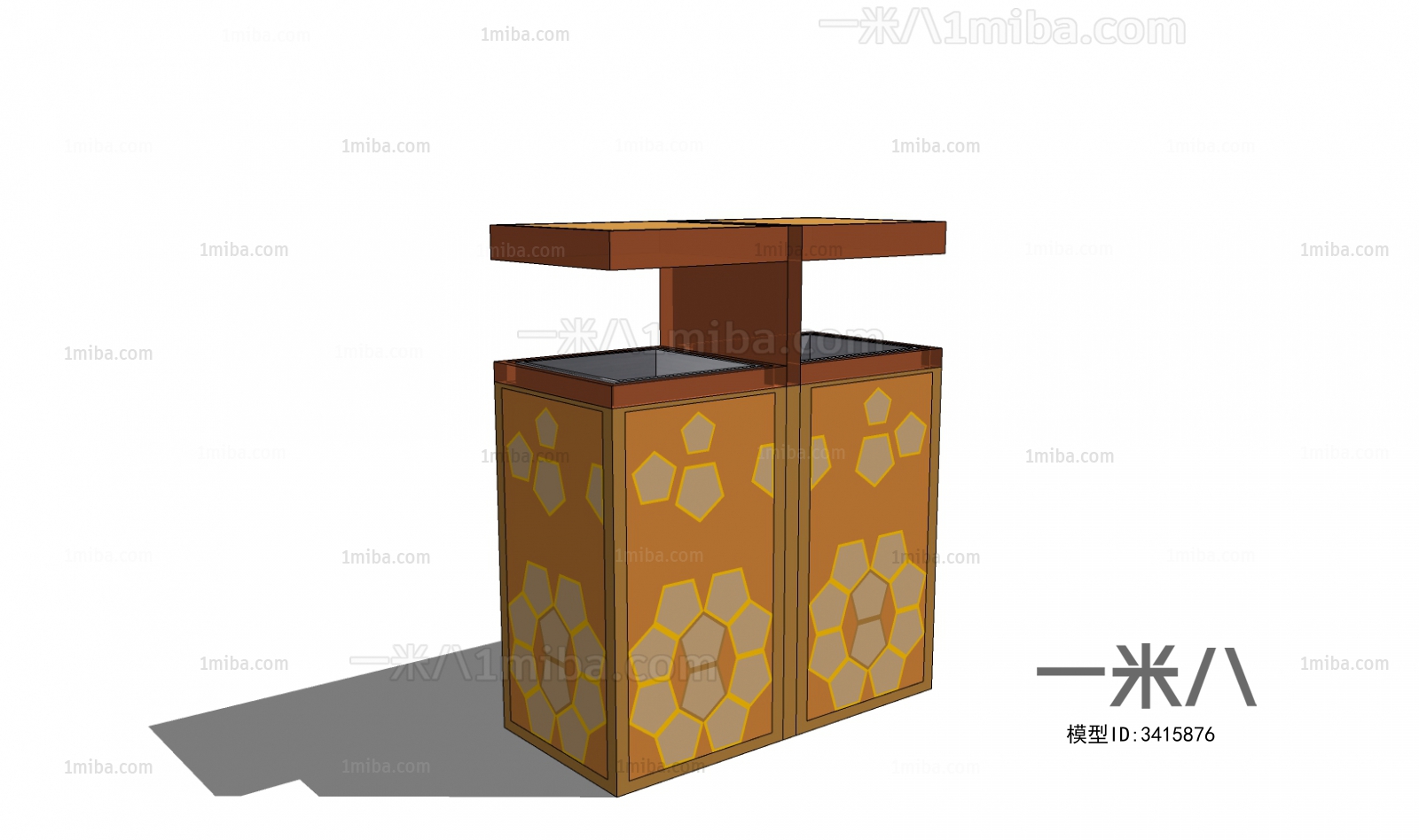New Chinese Style Trash Can