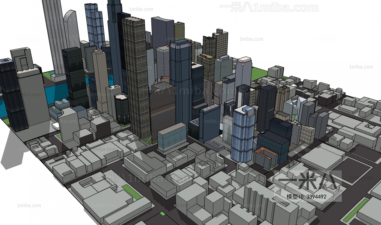 Modern Architectural Bird's-eye View Planning