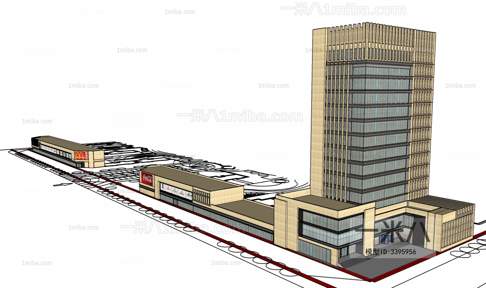 Modern Architectural Bird's-eye View Planning