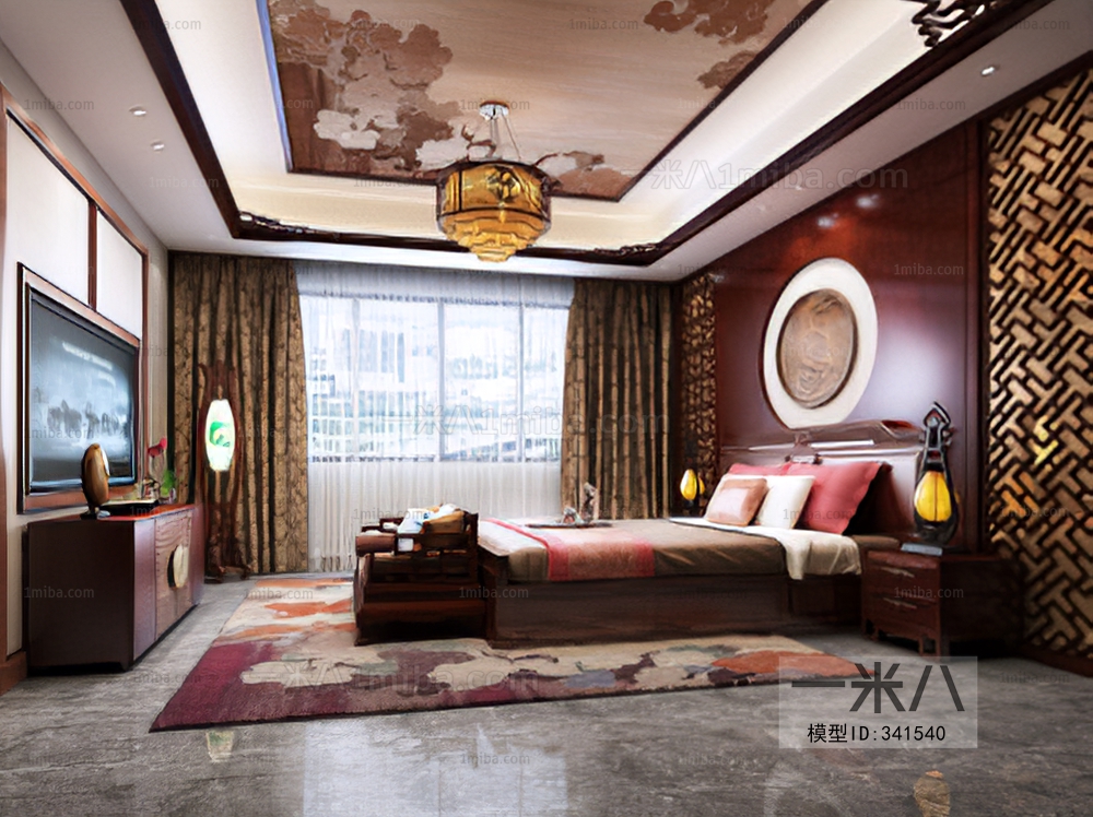 New Chinese Style Bedroom