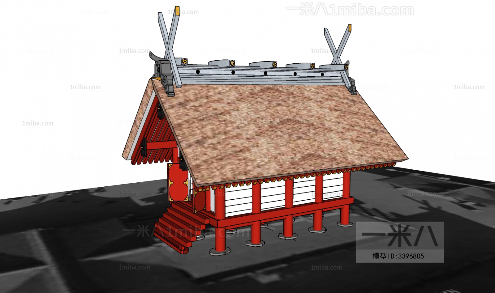 Japanese Style Ancient Architectural Buildings