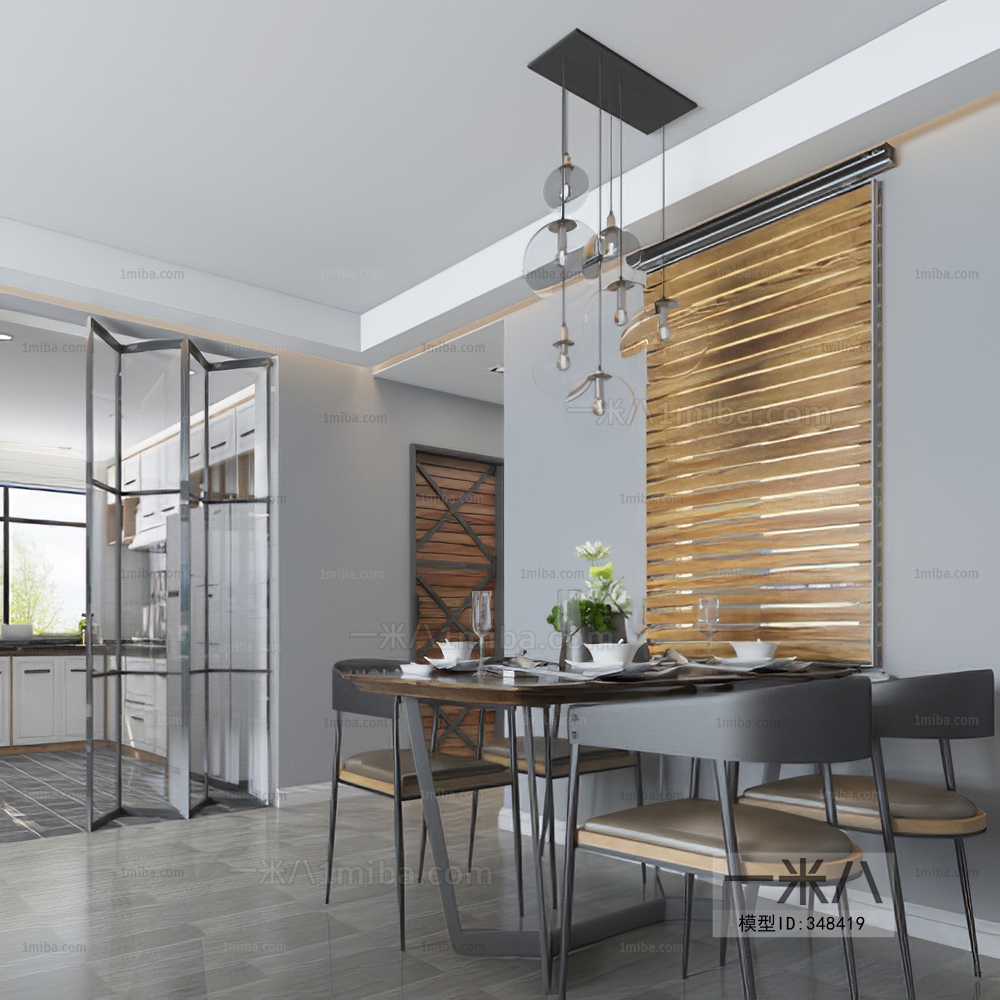 Industrial Style Dining Room