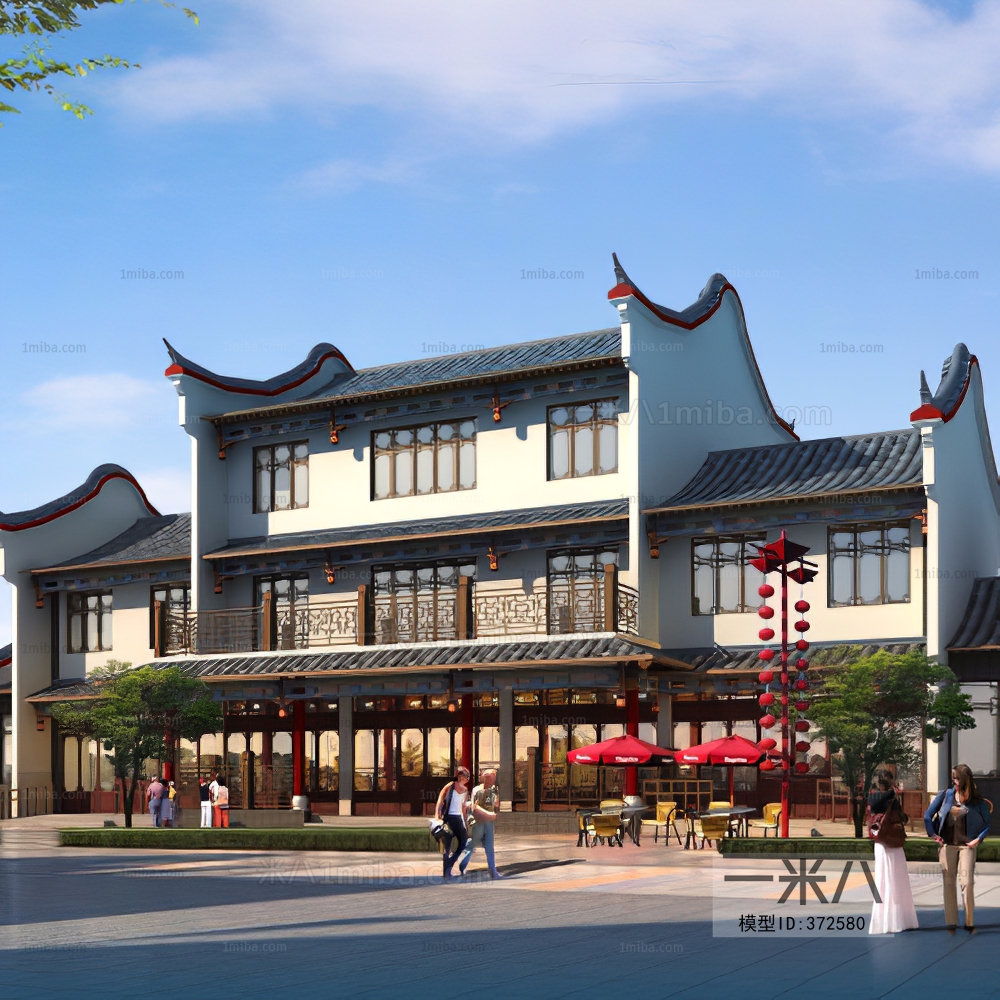 New Chinese Style Ancient Architectural Buildings