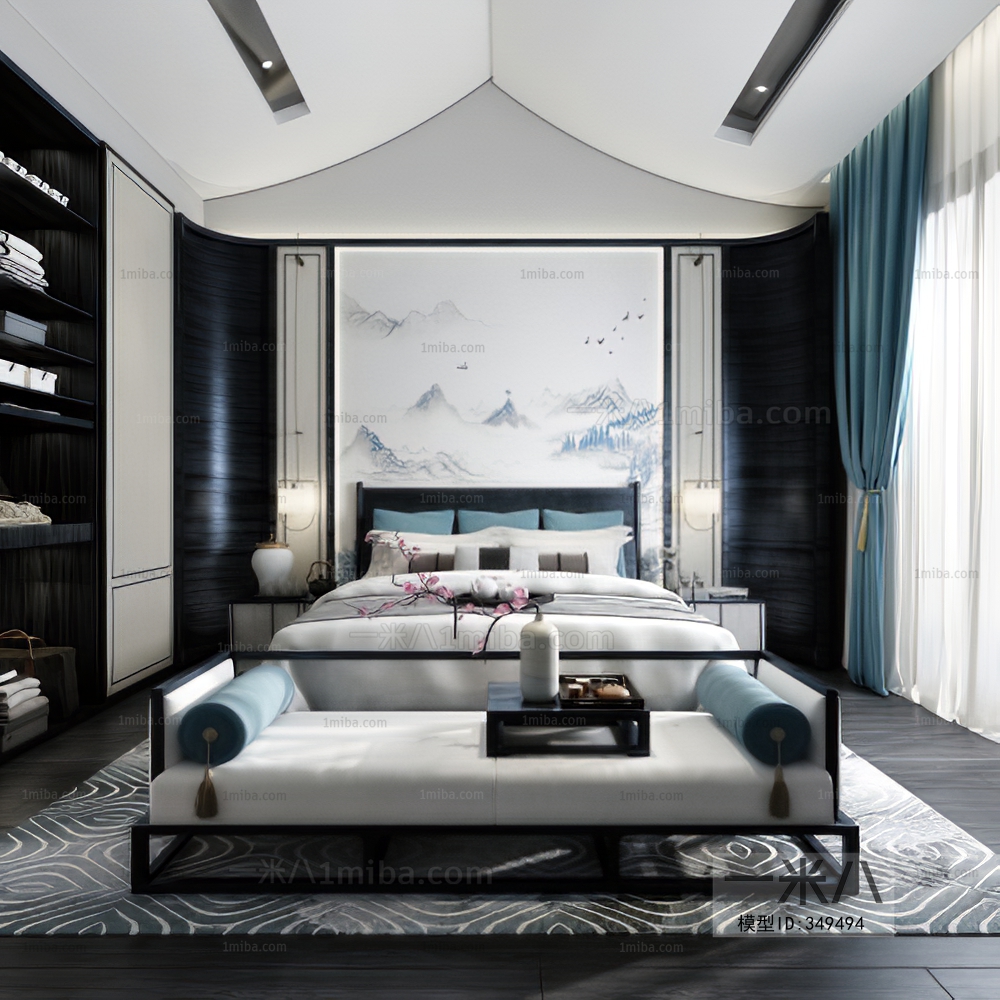 New Chinese Style Bedroom