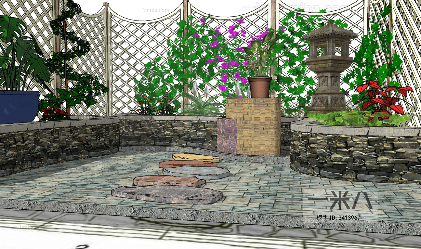 New Chinese Style Courtyard/landscape