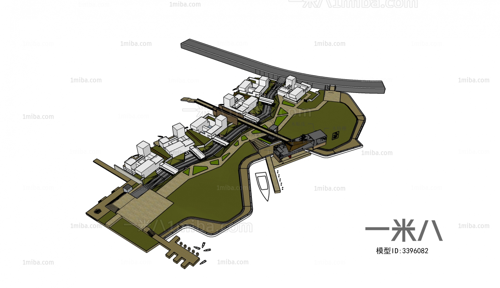 Modern Architectural Bird's-eye View Planning