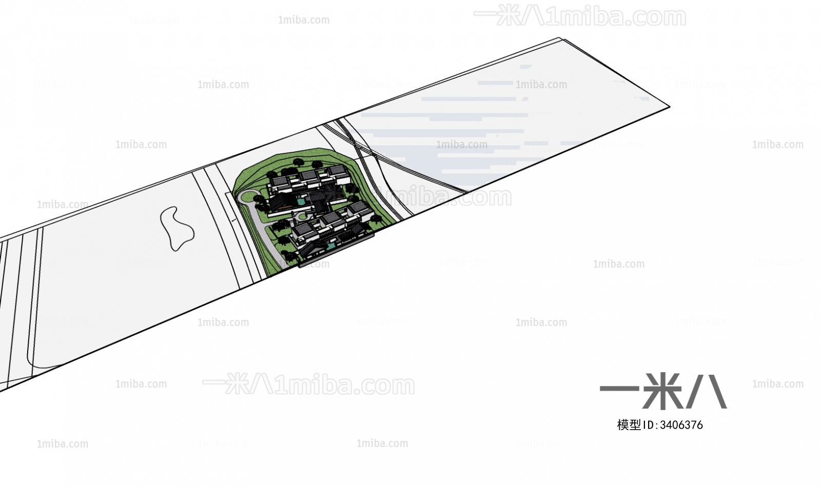 Modern Architectural Bird's-eye View Planning