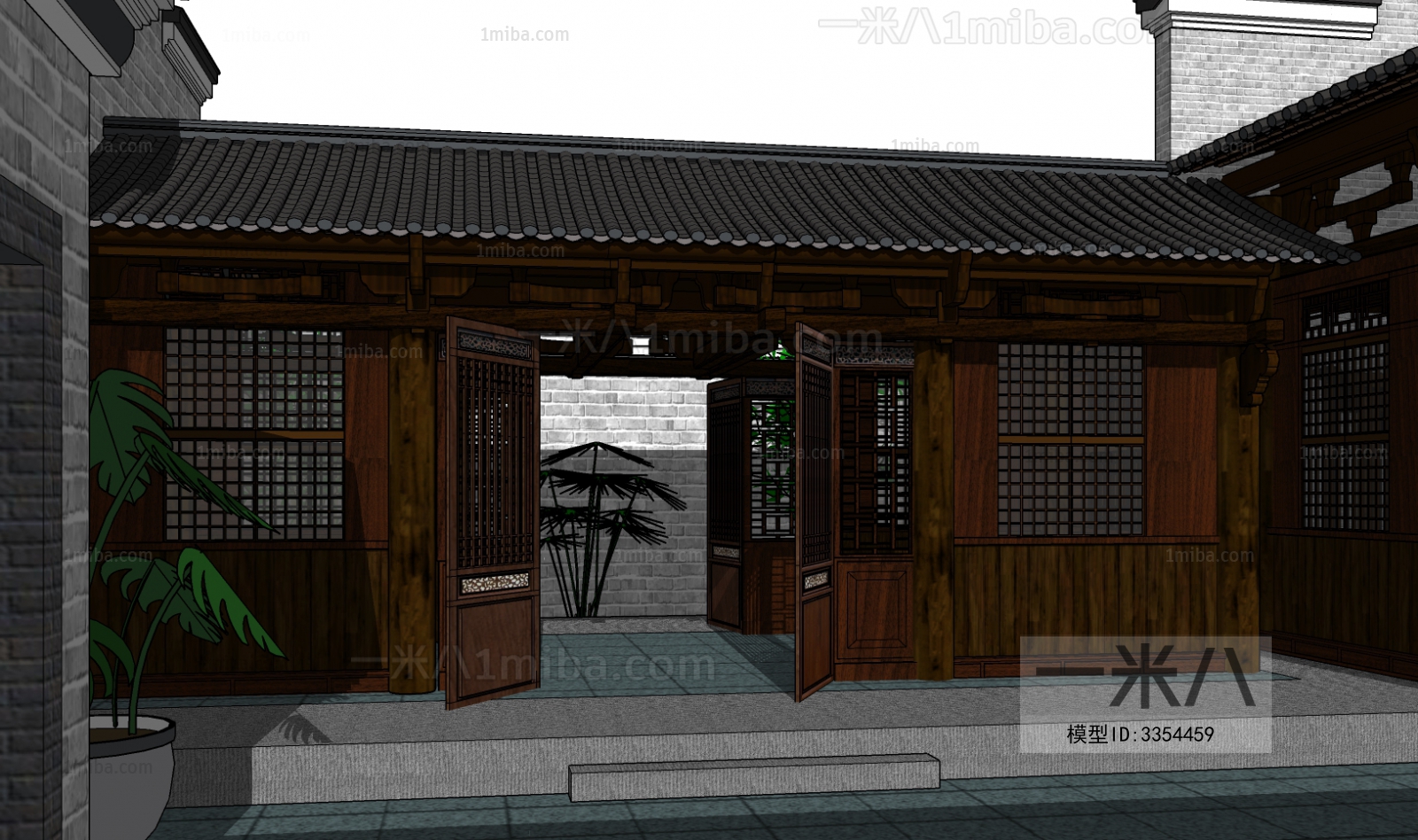 New Chinese Style Building Appearance