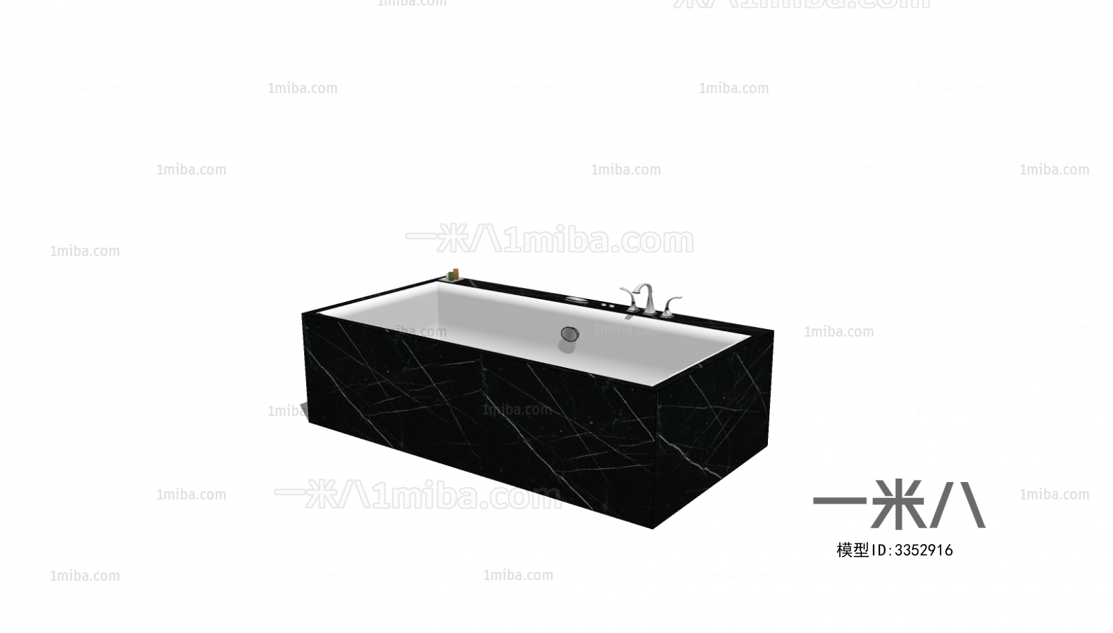现代大理石浴缸