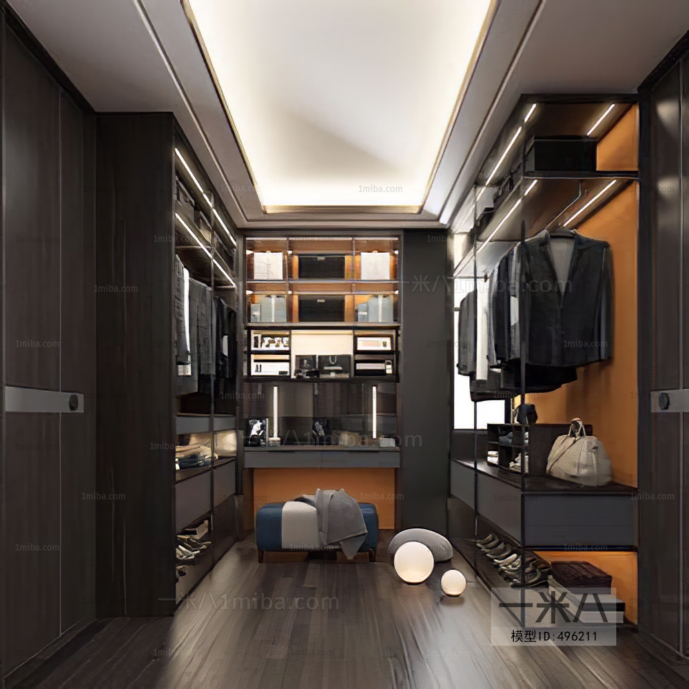 Modern Clothes Storage Area