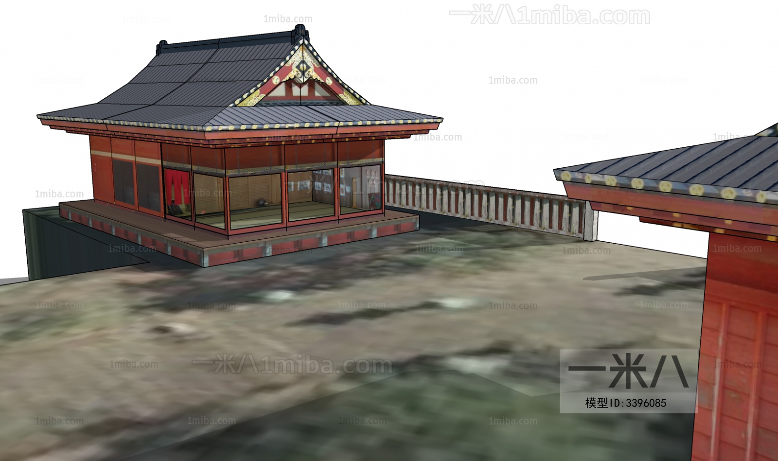 Japanese Style Ancient Architectural Buildings