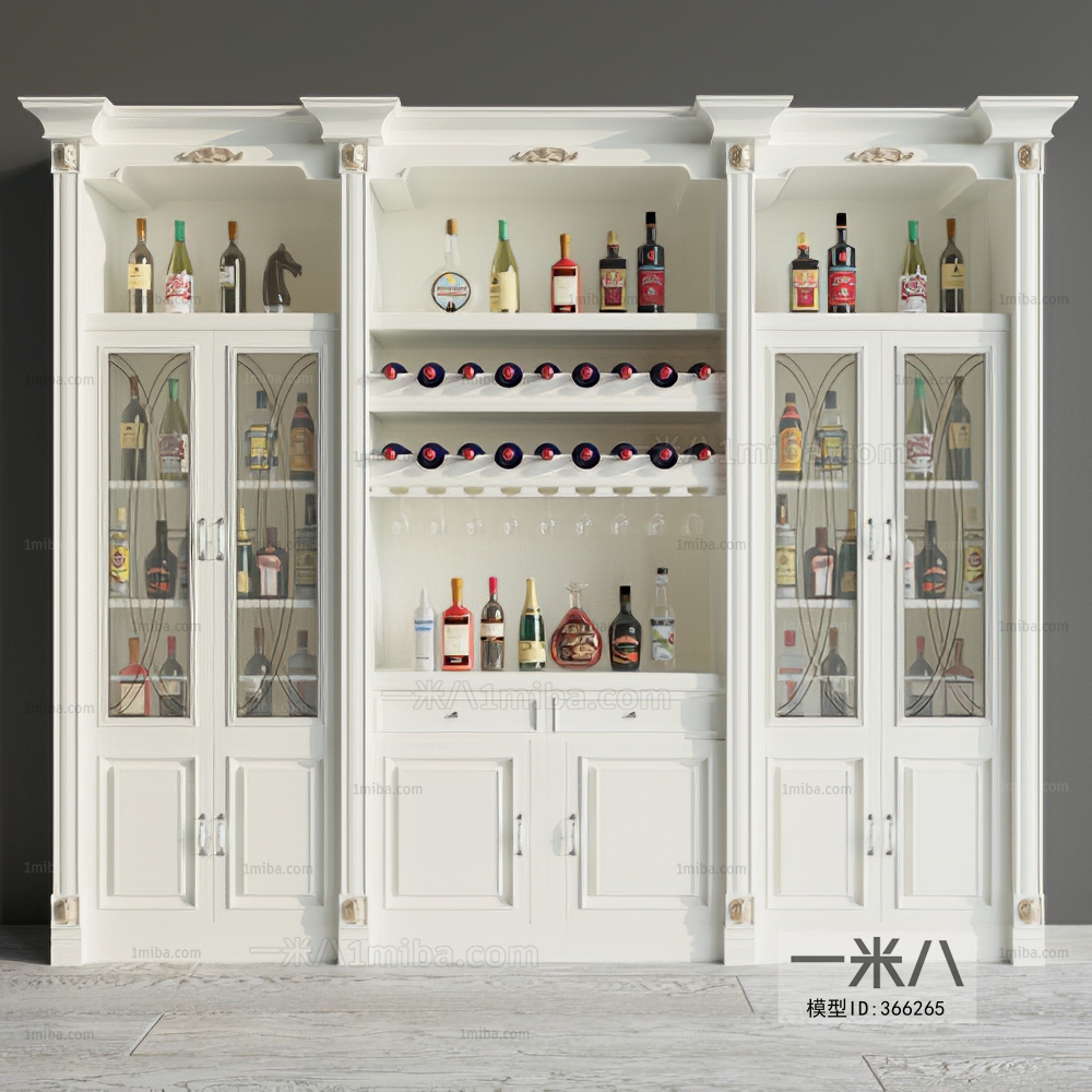 European Style Wine Cabinet