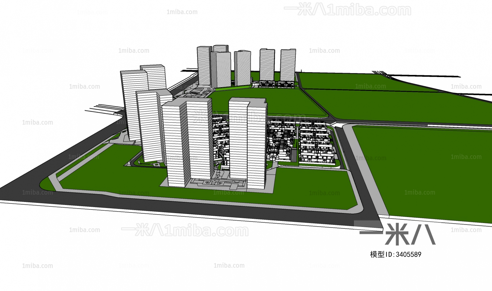 Modern Architectural Bird's-eye View Planning