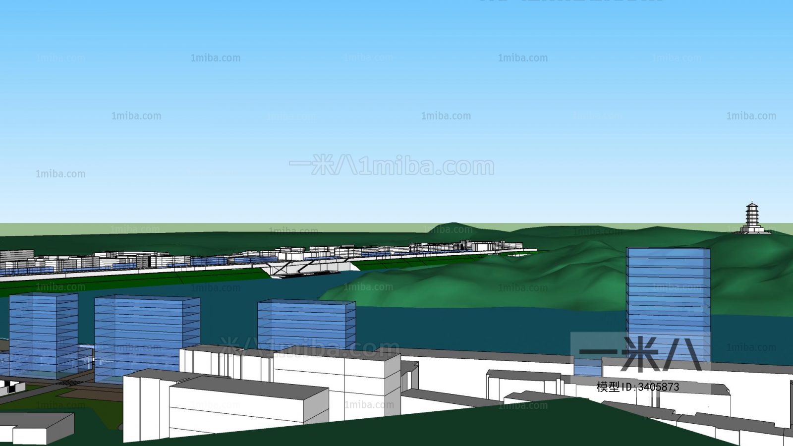 Modern Architectural Bird's-eye View Planning