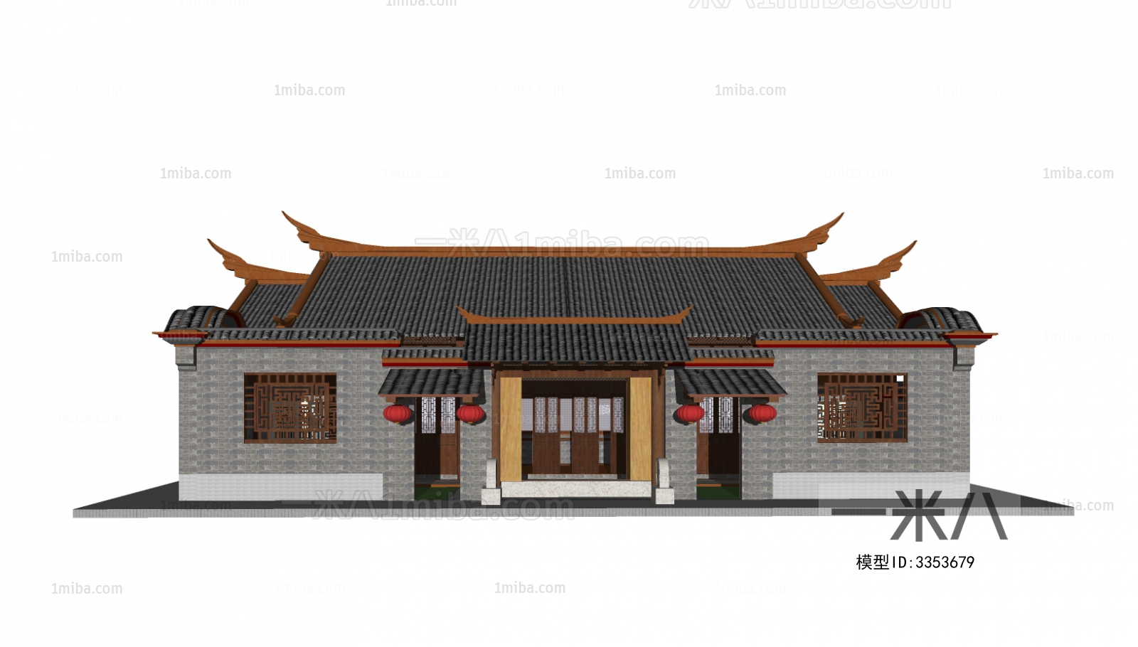 New Chinese Style Building Appearance