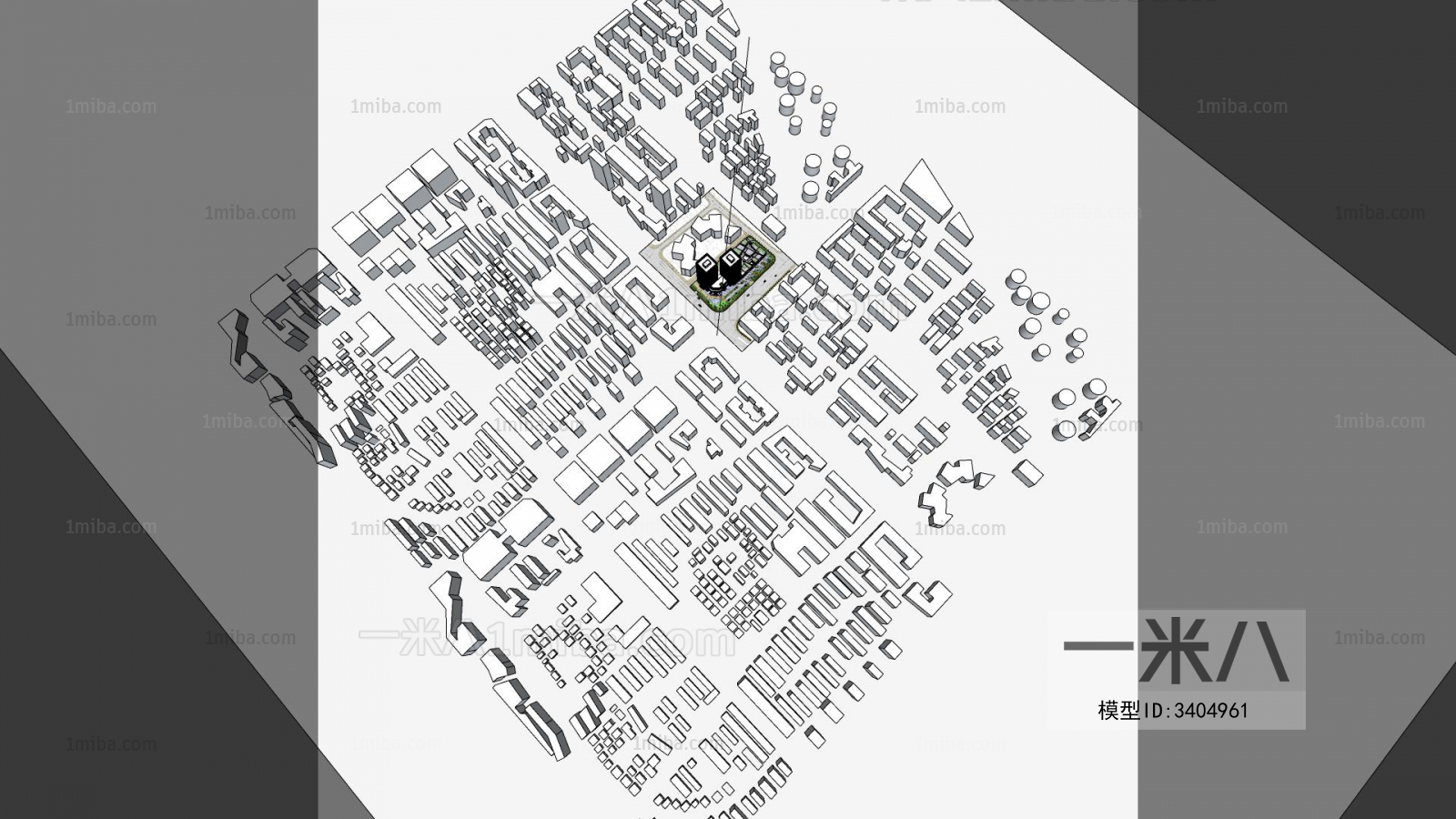 Modern Architectural Bird's-eye View Planning