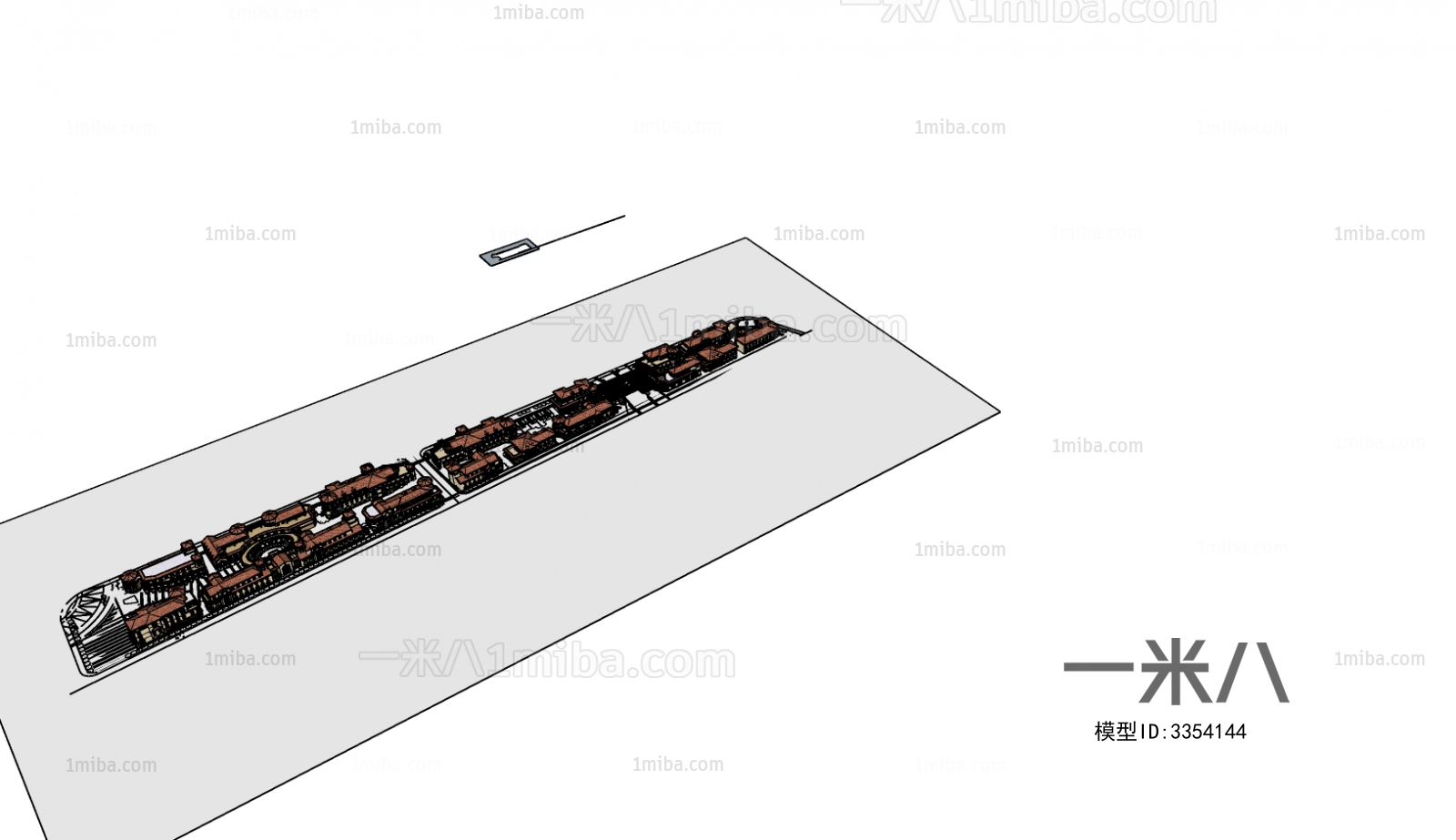 Modern Architectural Bird's-eye View Planning