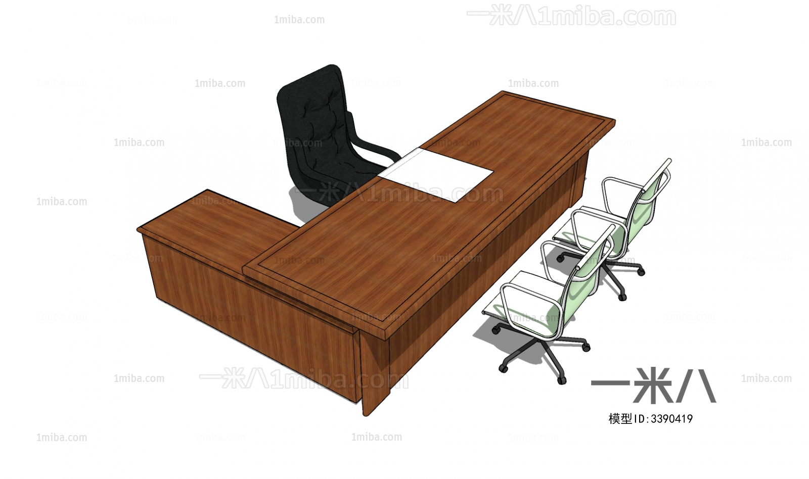 现代办公桌椅组合