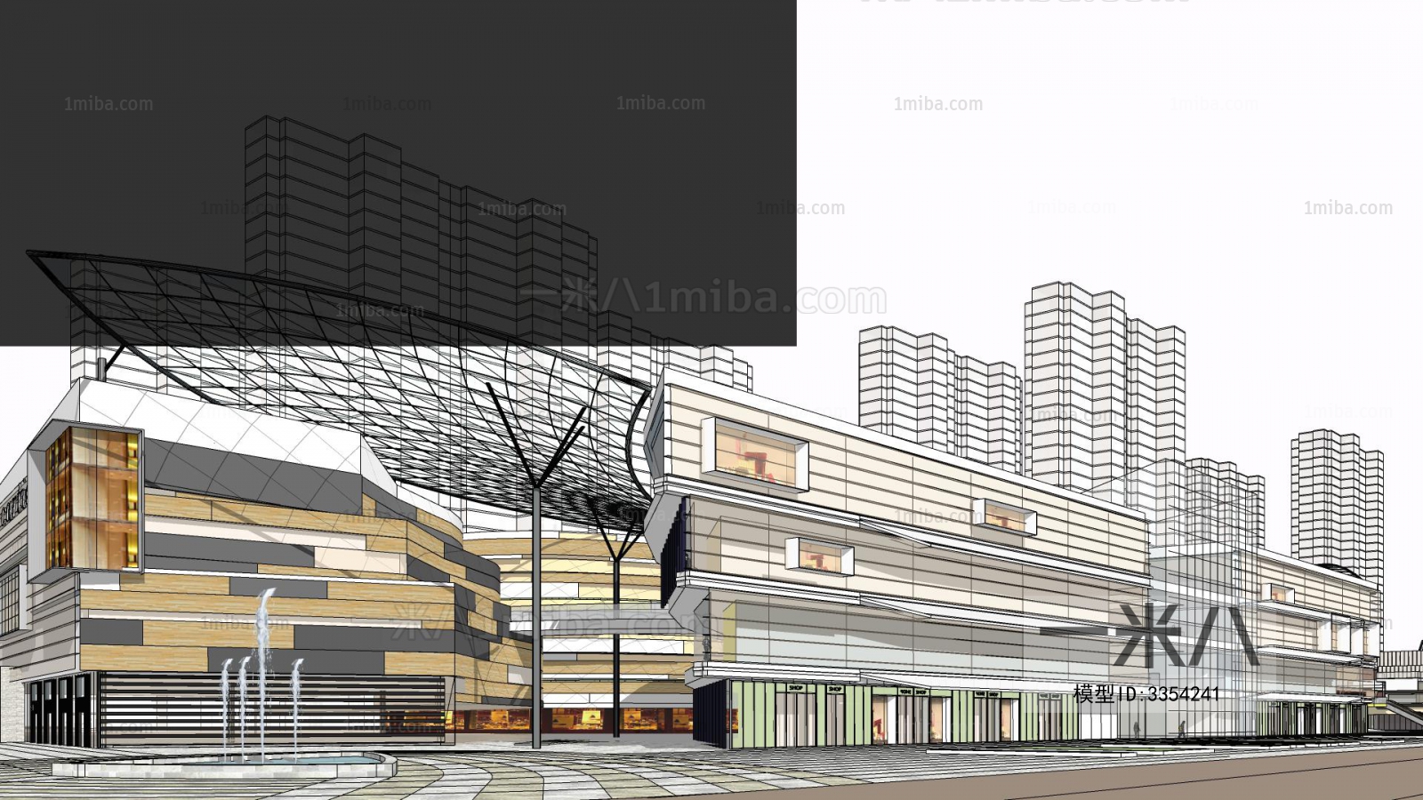 Modern Architectural Bird's-eye View Planning