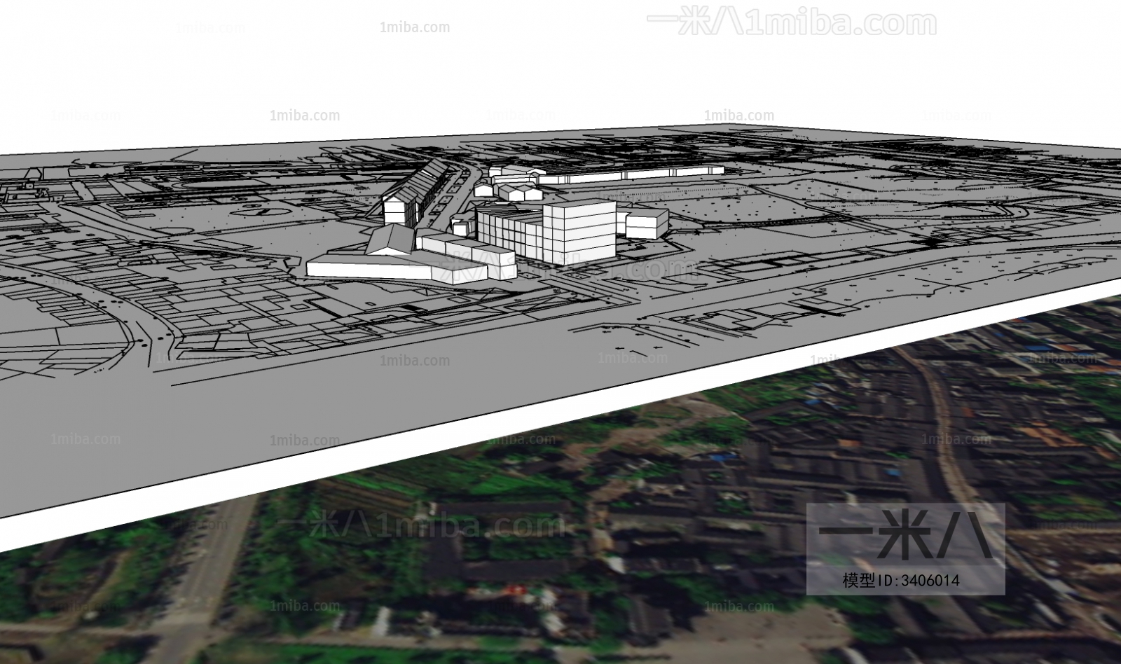 Modern Architectural Bird's-eye View Planning