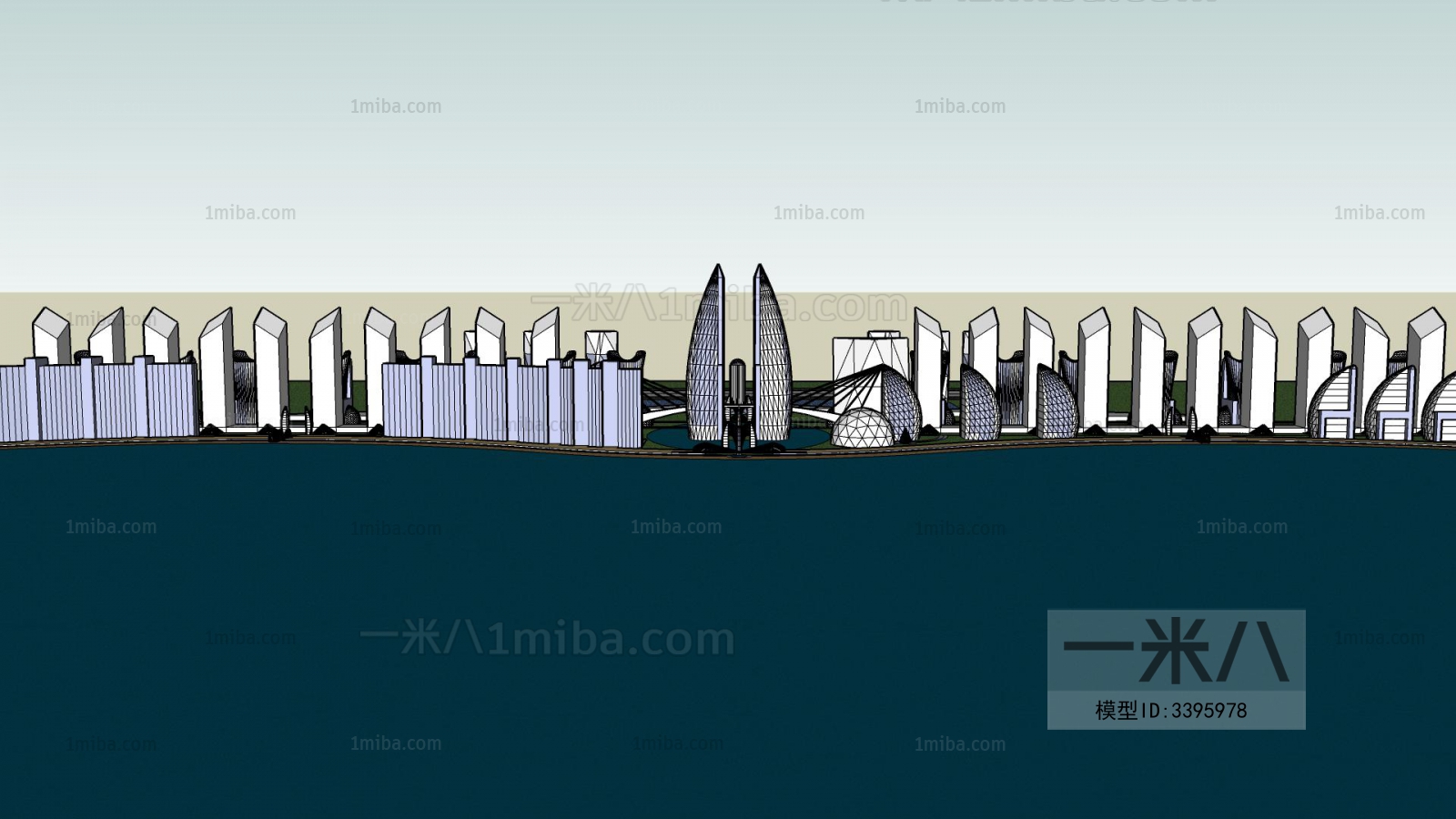 Modern Architectural Bird's-eye View Planning