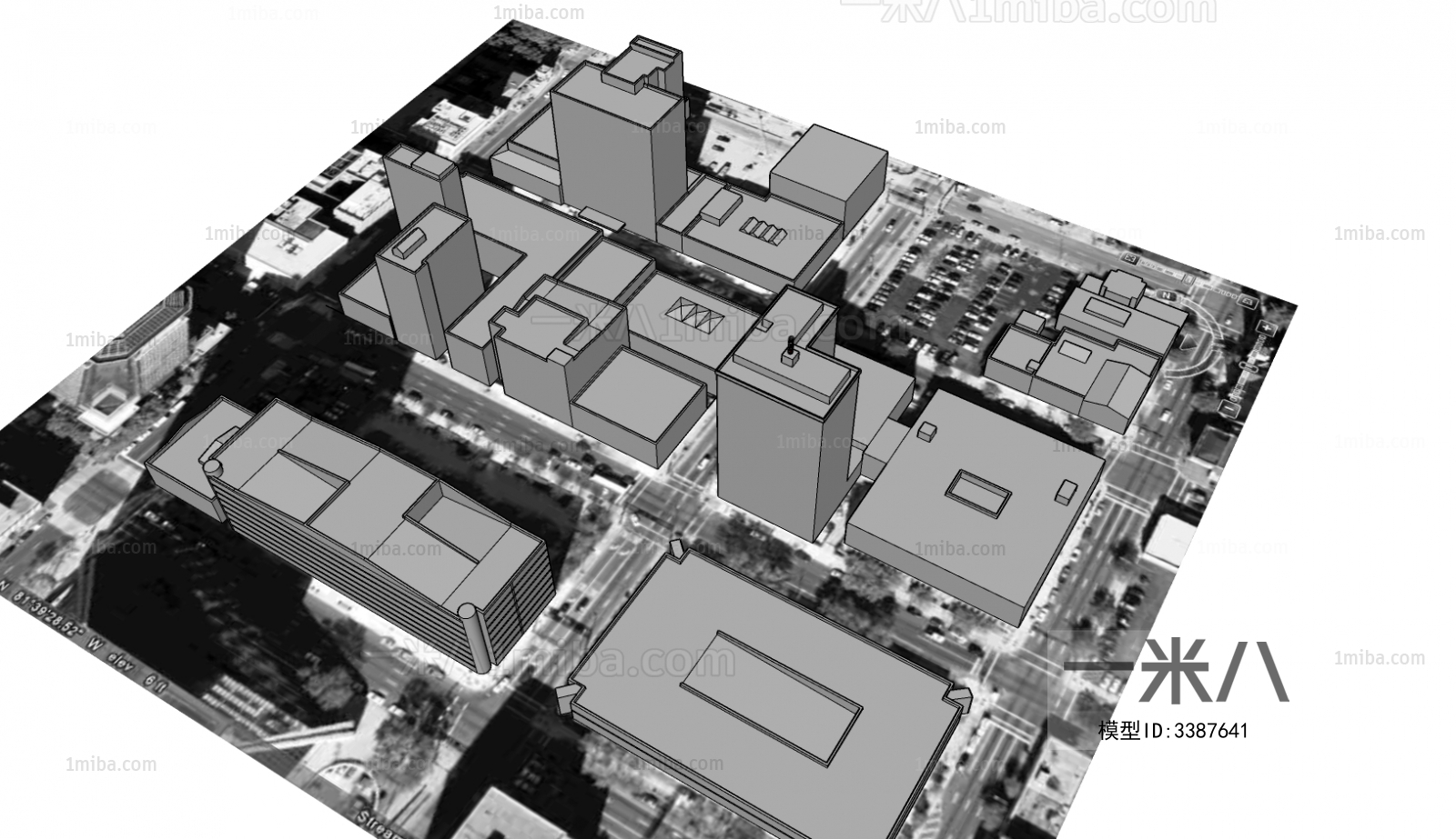 Modern Architectural Bird's-eye View Planning