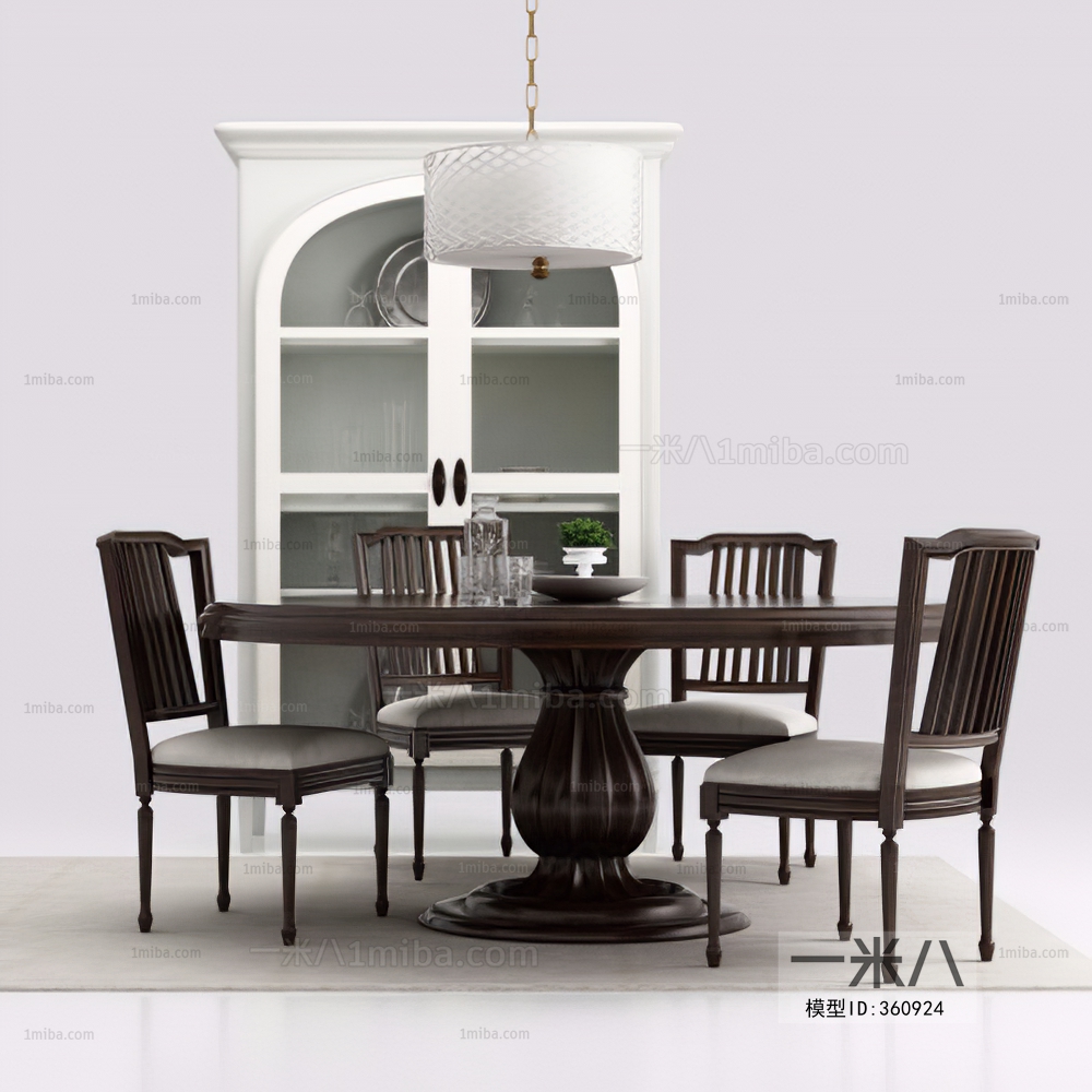 American Style Dining Table And Chairs