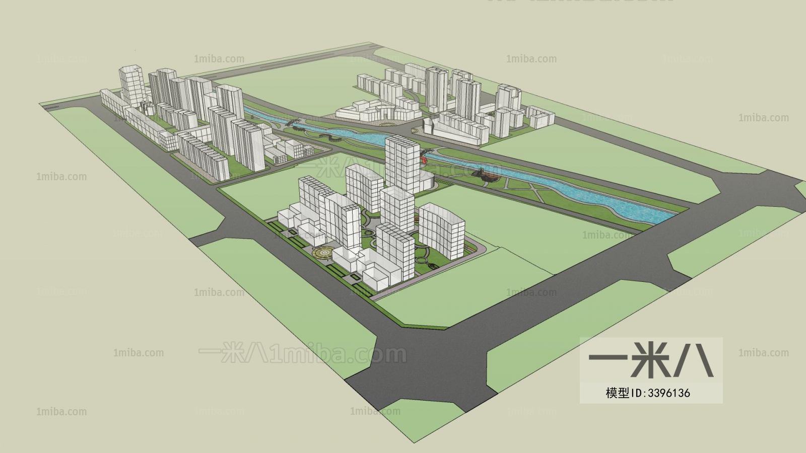 Modern Architectural Bird's-eye View Planning