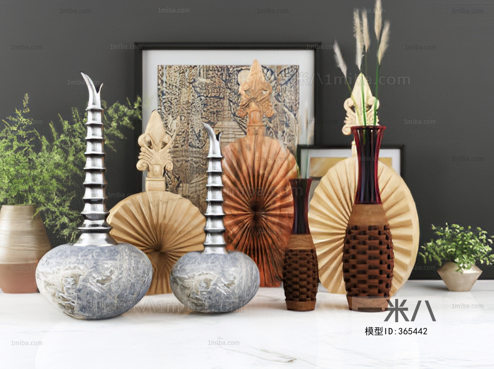 Southeast Asian Style Decorative Set