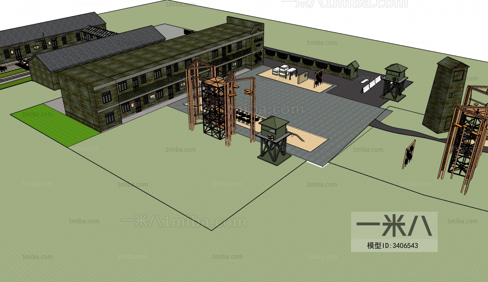 Modern Architectural Bird's-eye View Planning