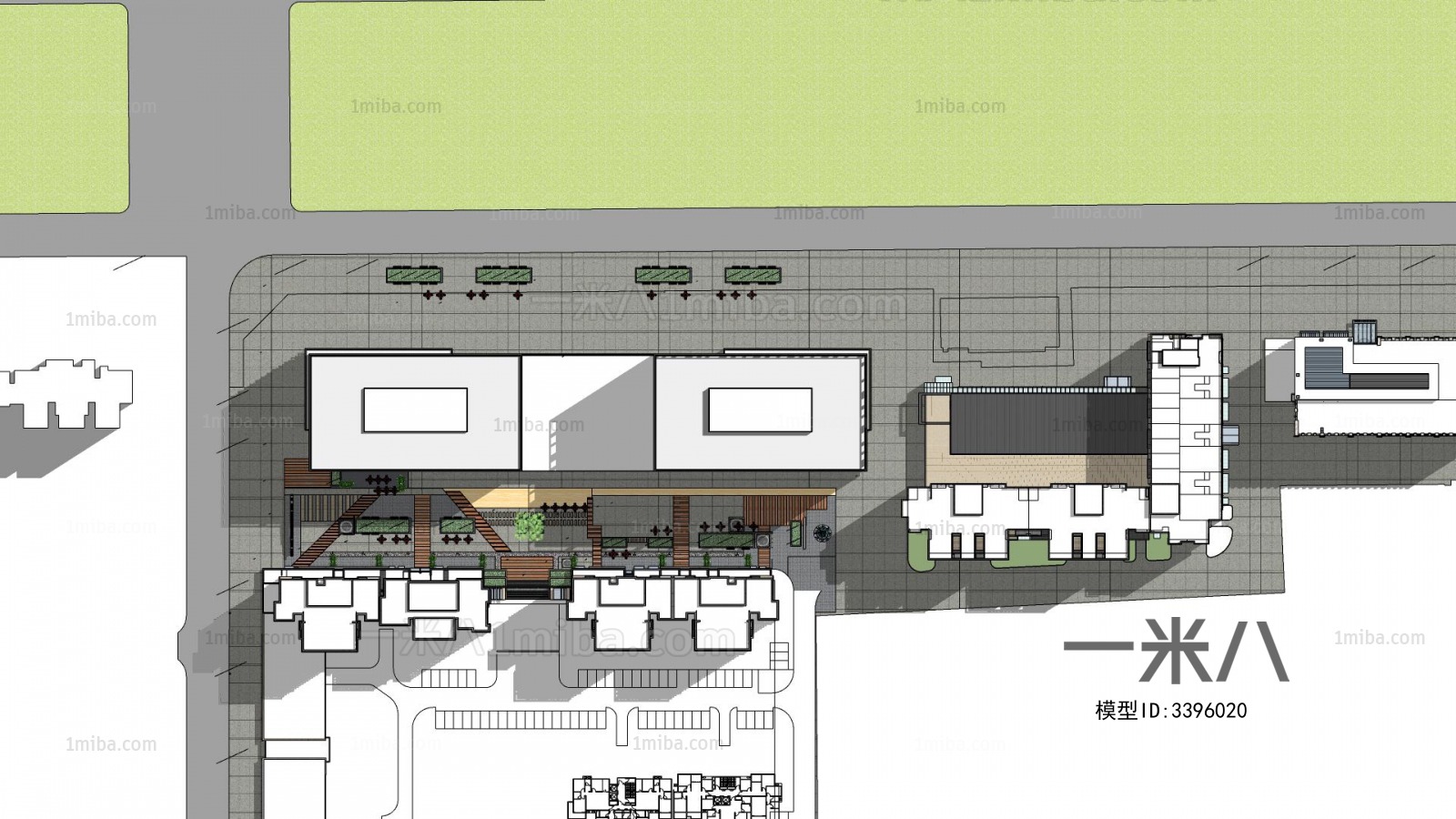 Modern Architectural Bird's-eye View Planning