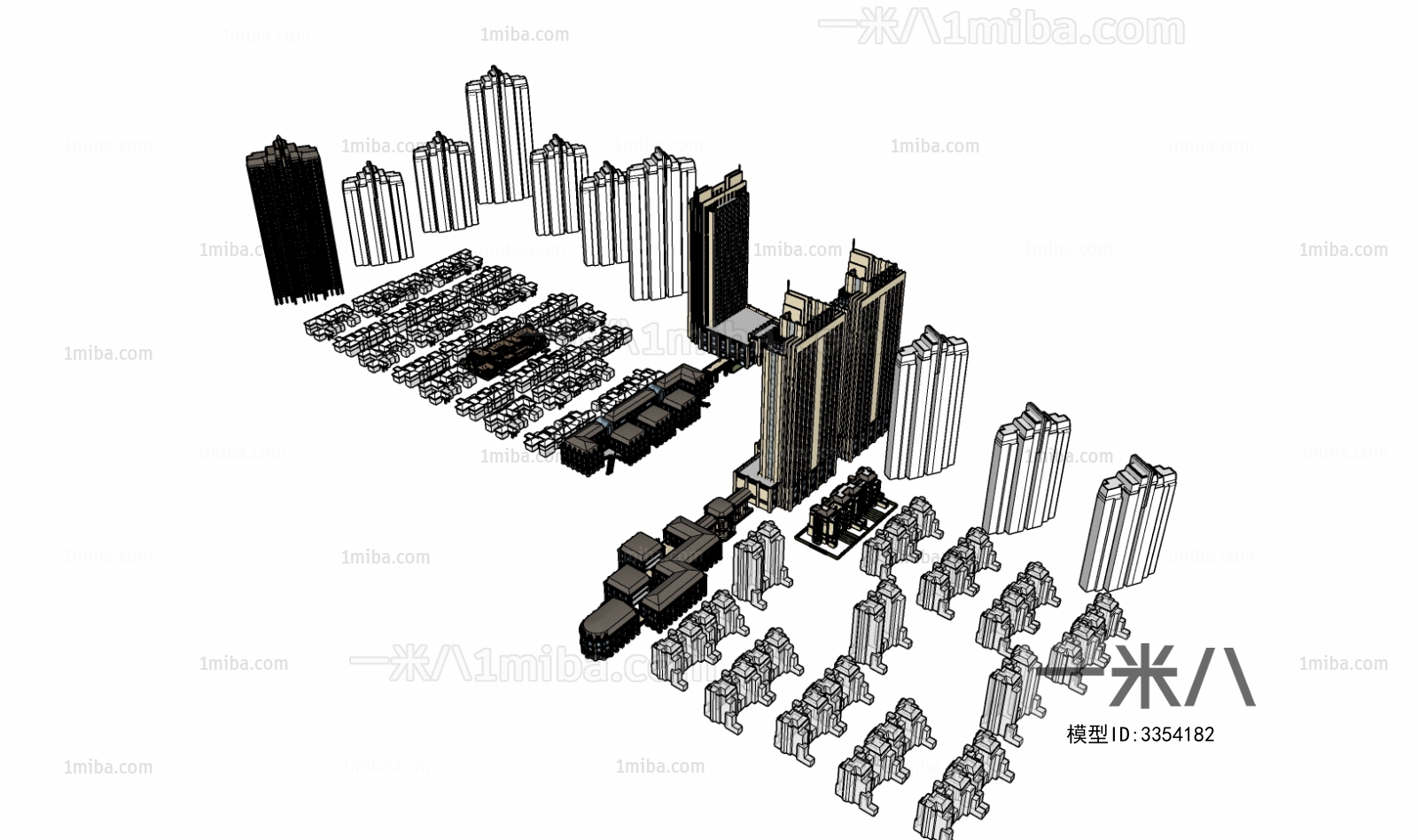 Modern Architectural Bird's-eye View Planning