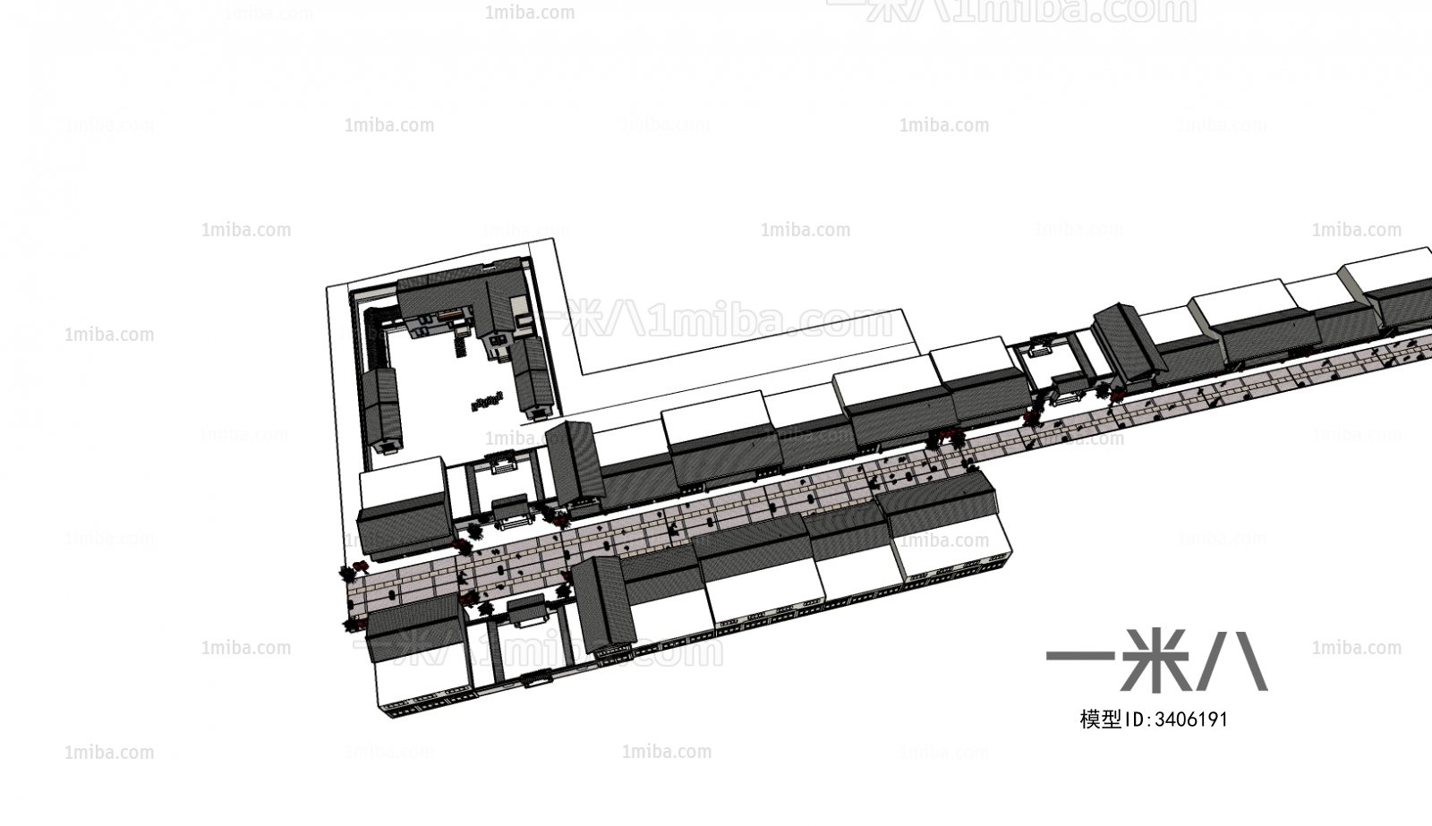 Modern Architectural Bird's-eye View Planning