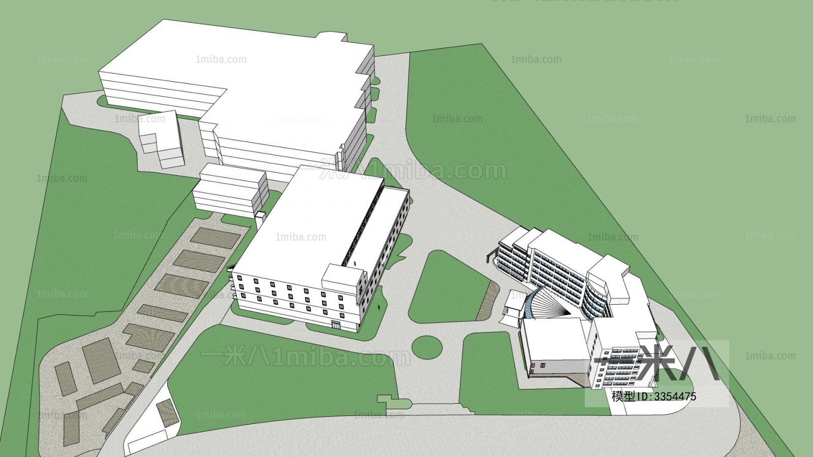 Modern Architectural Bird's-eye View Planning