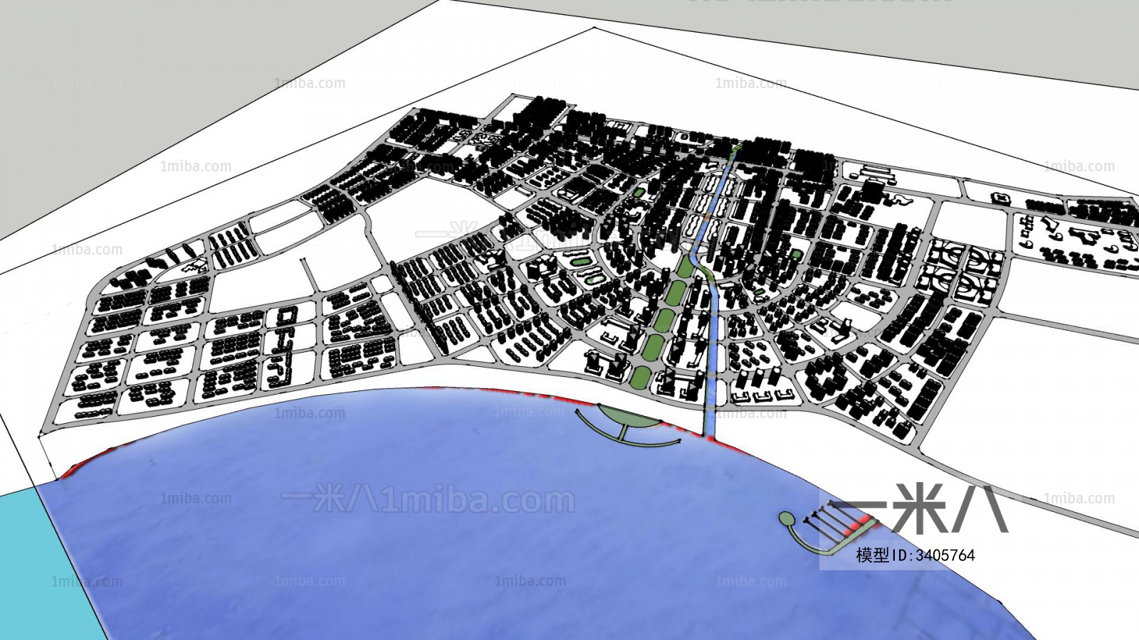 Modern Architectural Bird's-eye View Planning