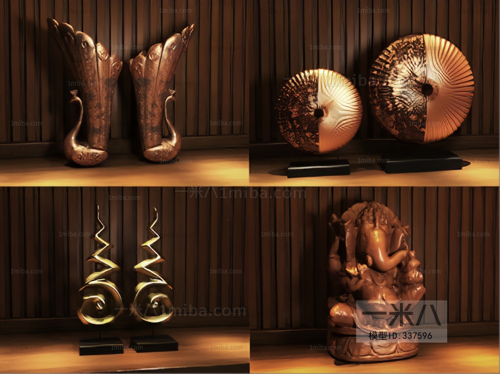 Southeast Asian Style Decorative Set