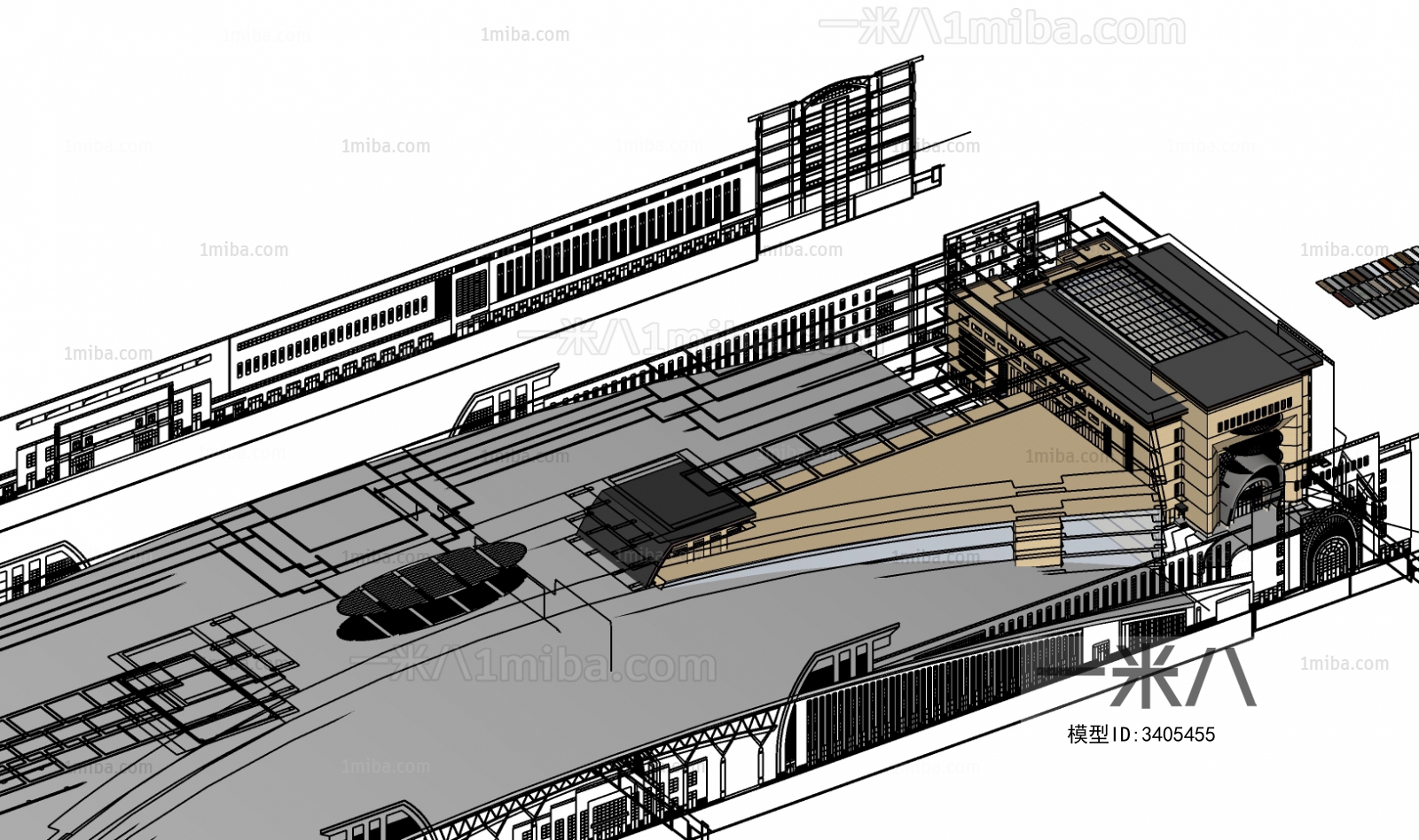 Modern Architectural Bird's-eye View Planning