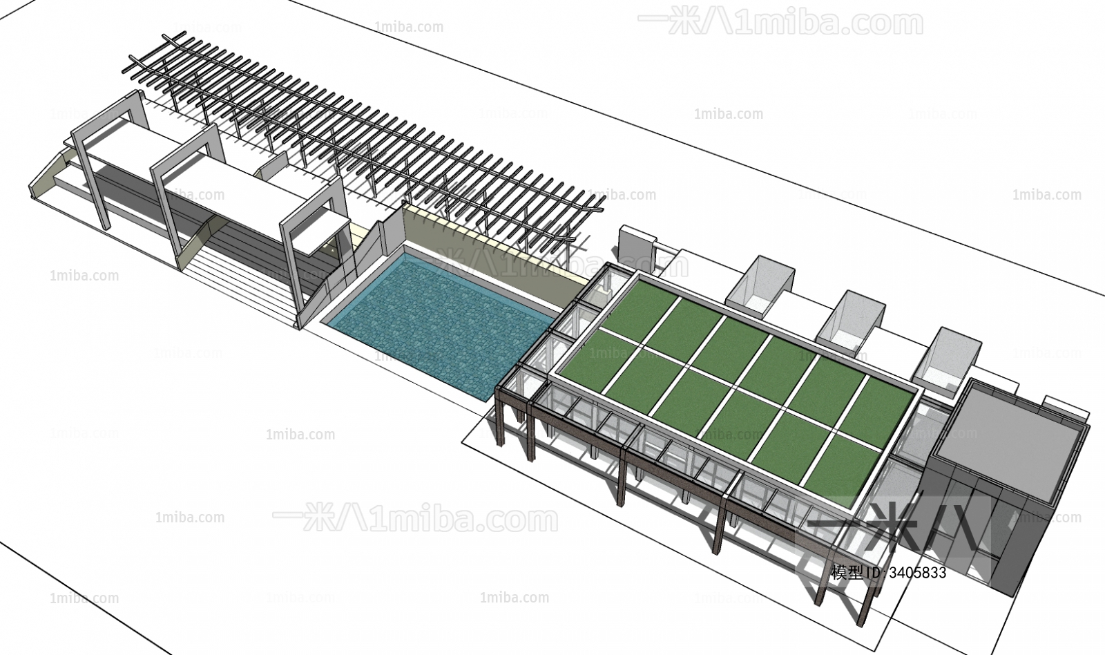 Modern Architectural Bird's-eye View Planning