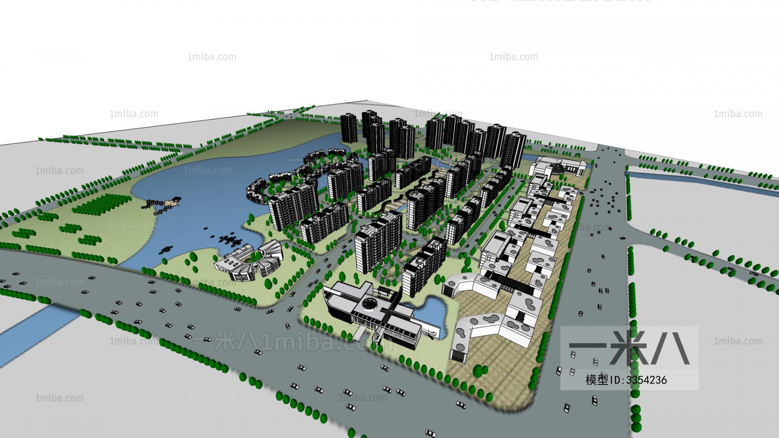 Modern Architectural Bird's-eye View Planning