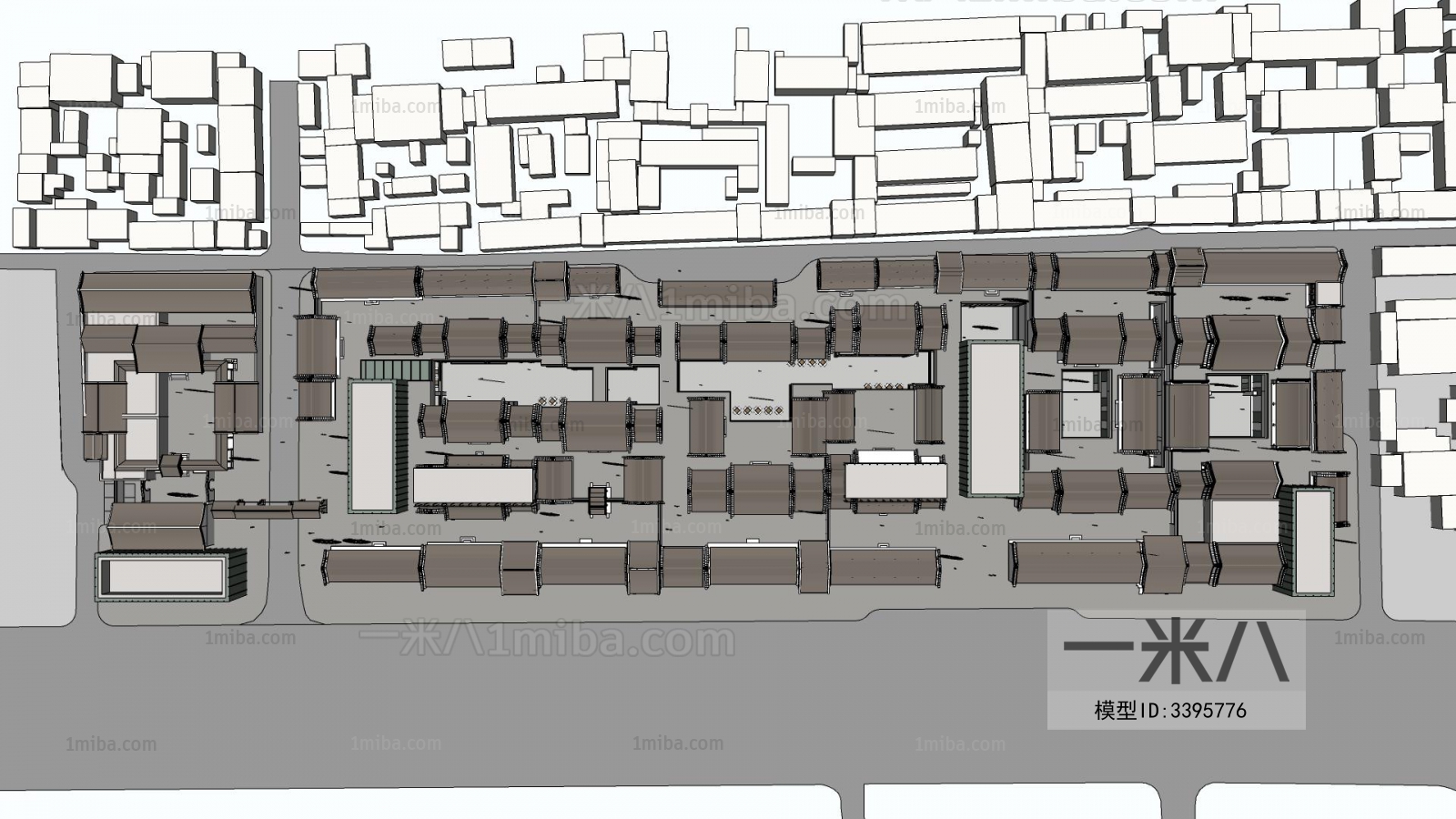 Modern Architectural Bird's-eye View Planning