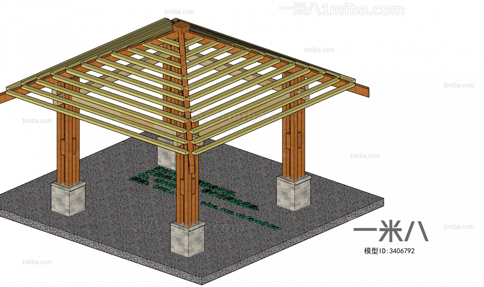 中式古建筑亭子