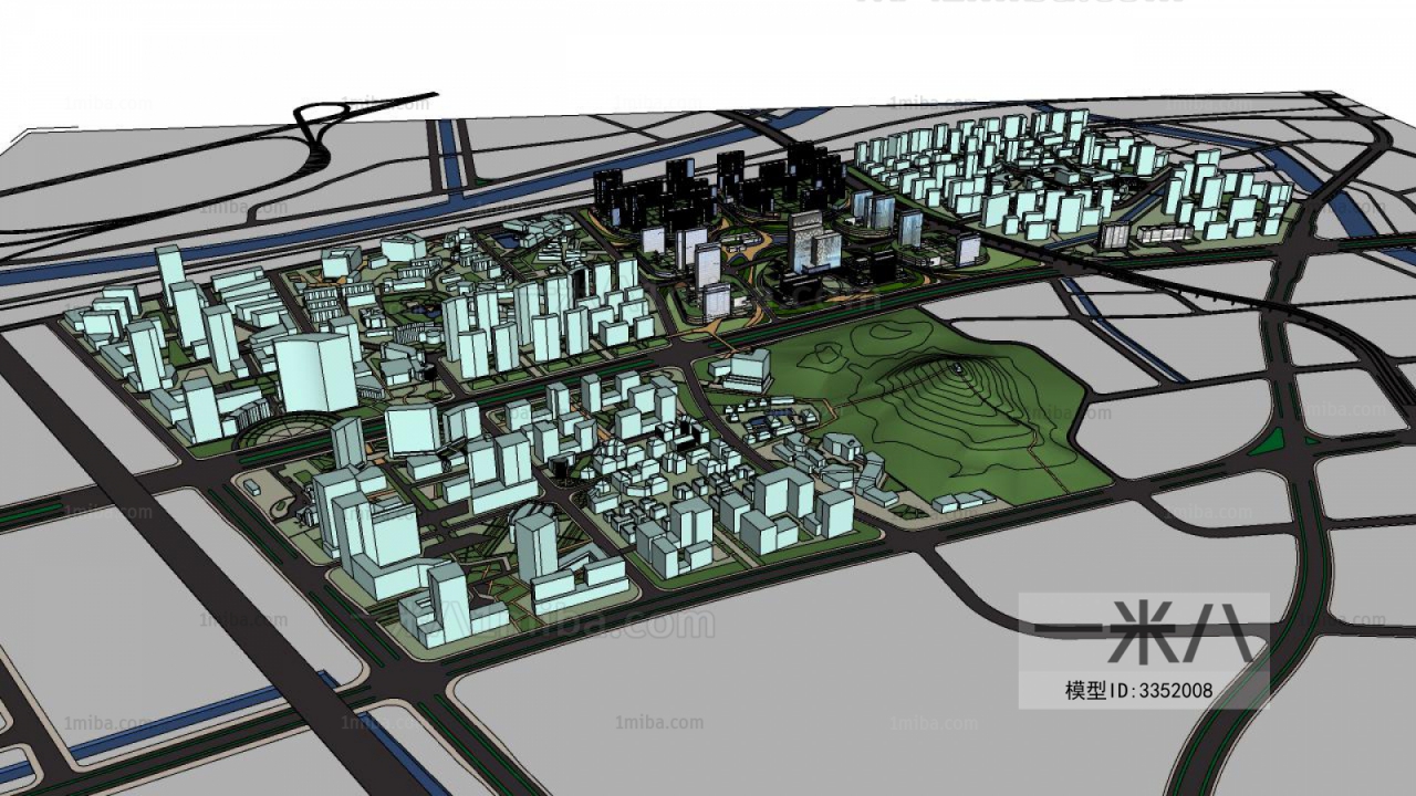 Modern Architectural Bird's-eye View Planning