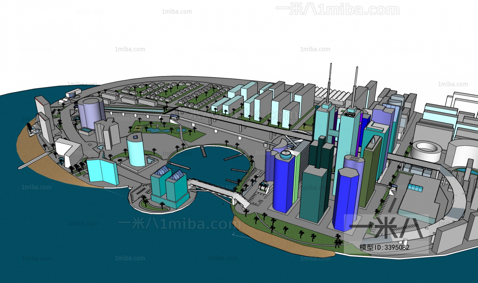 Modern Architectural Bird's-eye View Planning