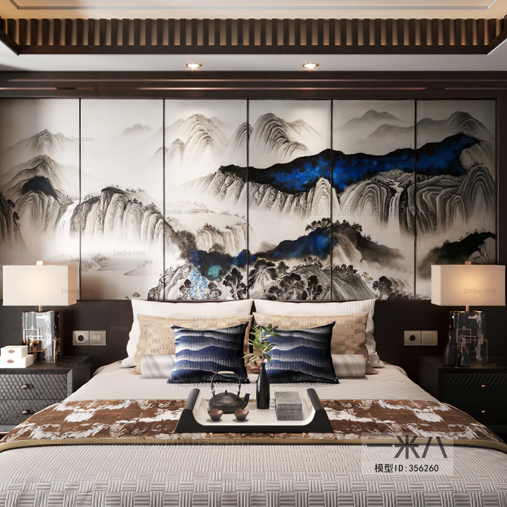 New Chinese Style Bedroom