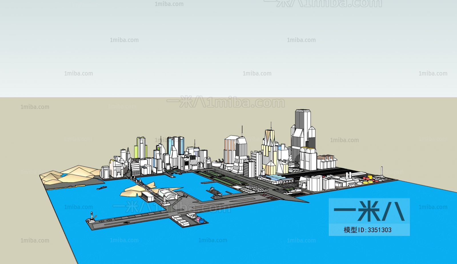 Modern Architectural Bird's-eye View Planning