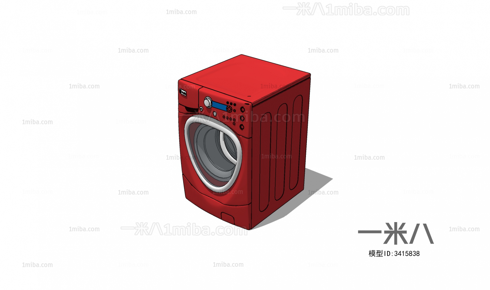 现代洗衣机3D模型下载