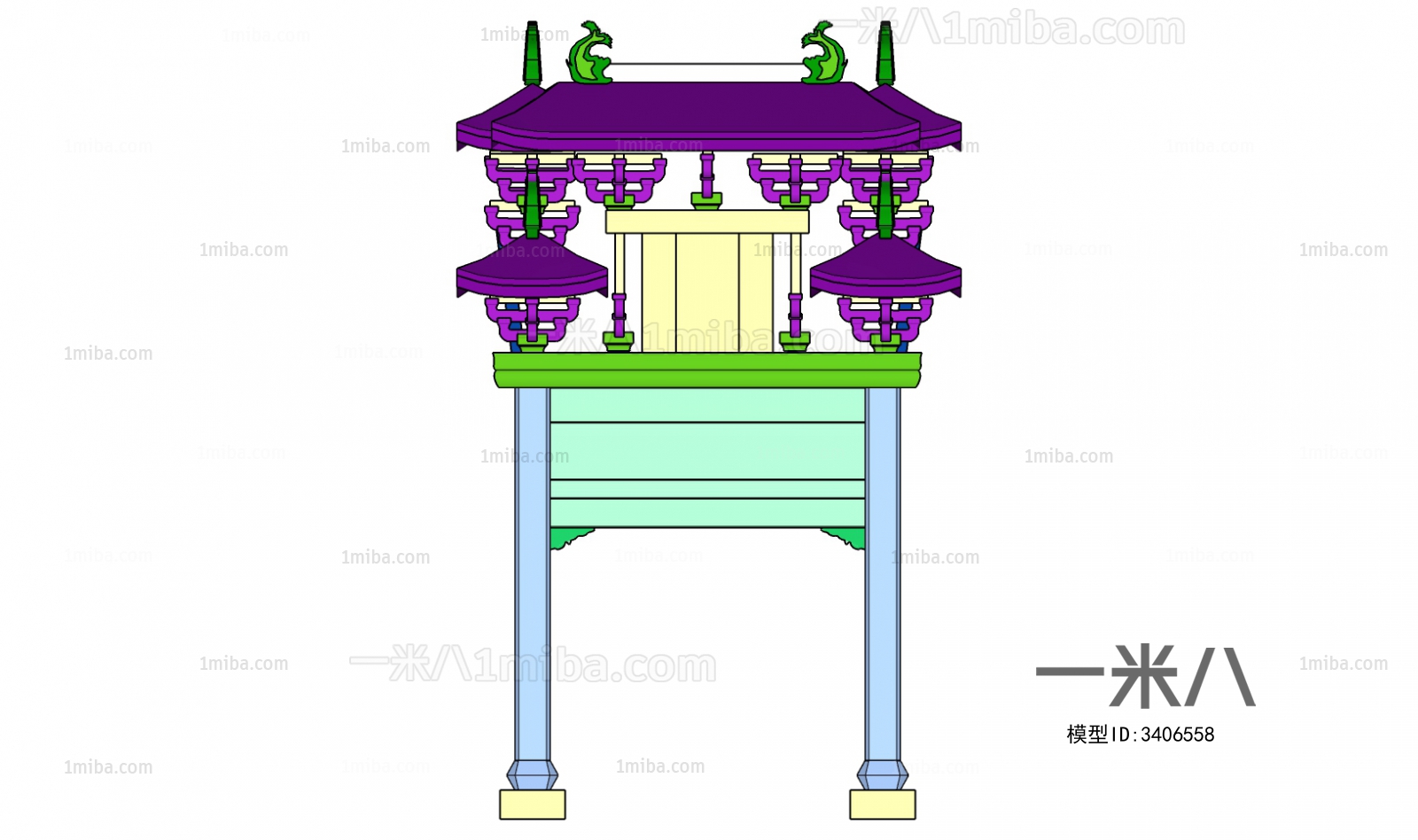 New Chinese Style Ancient Architectural Buildings