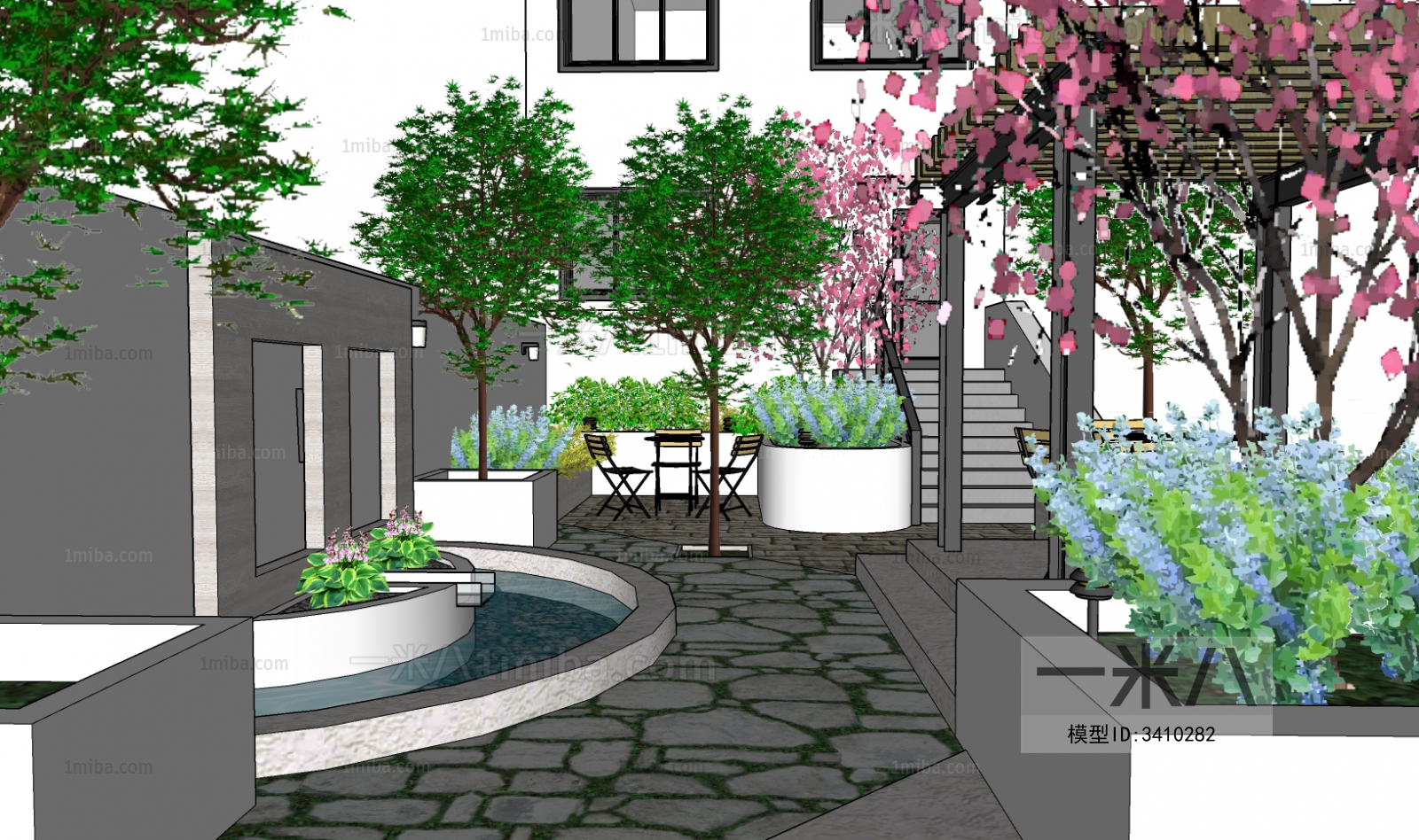 New Chinese Style Courtyard/landscape