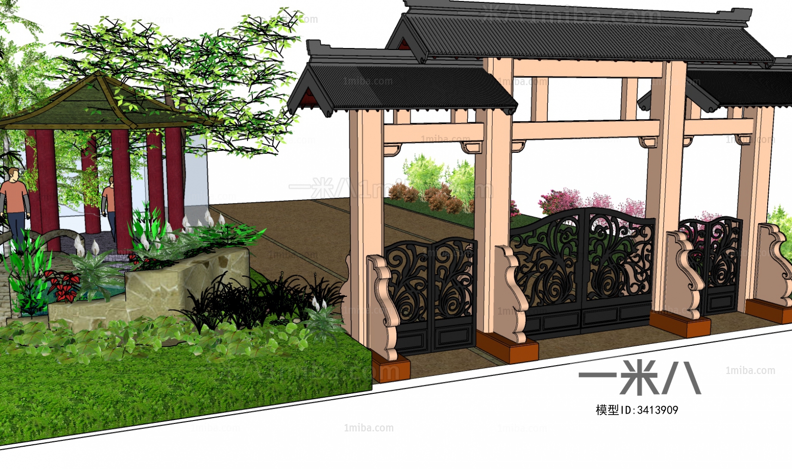 New Chinese Style Courtyard/landscape