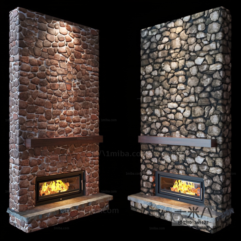 Country Style Fireplace